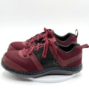 Reebok RB248 Print Work Ultk Women's 7.5W Burgundy Composite Toe Work Shoes